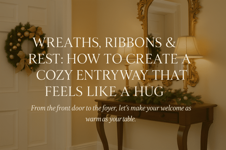 Wreaths, Ribbons & Rest: How to Create a Cozy Entryway That Feels Like a Hug